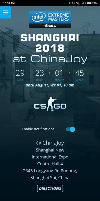 ESL Event App screenshot 2