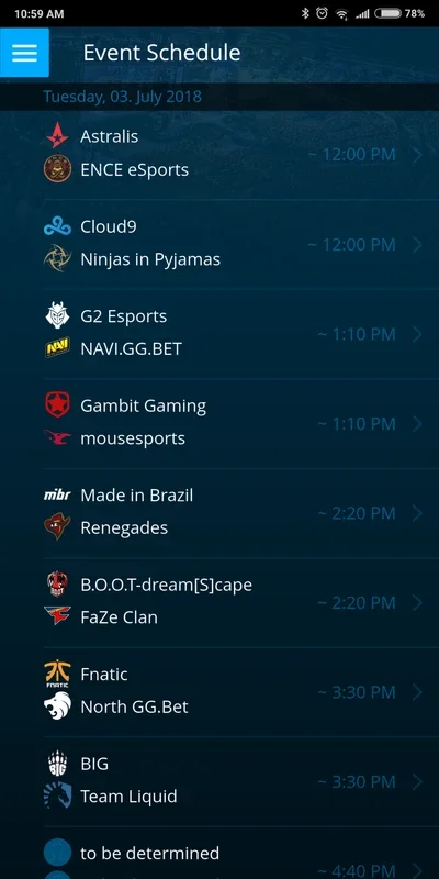 ESL Event App screenshot 5